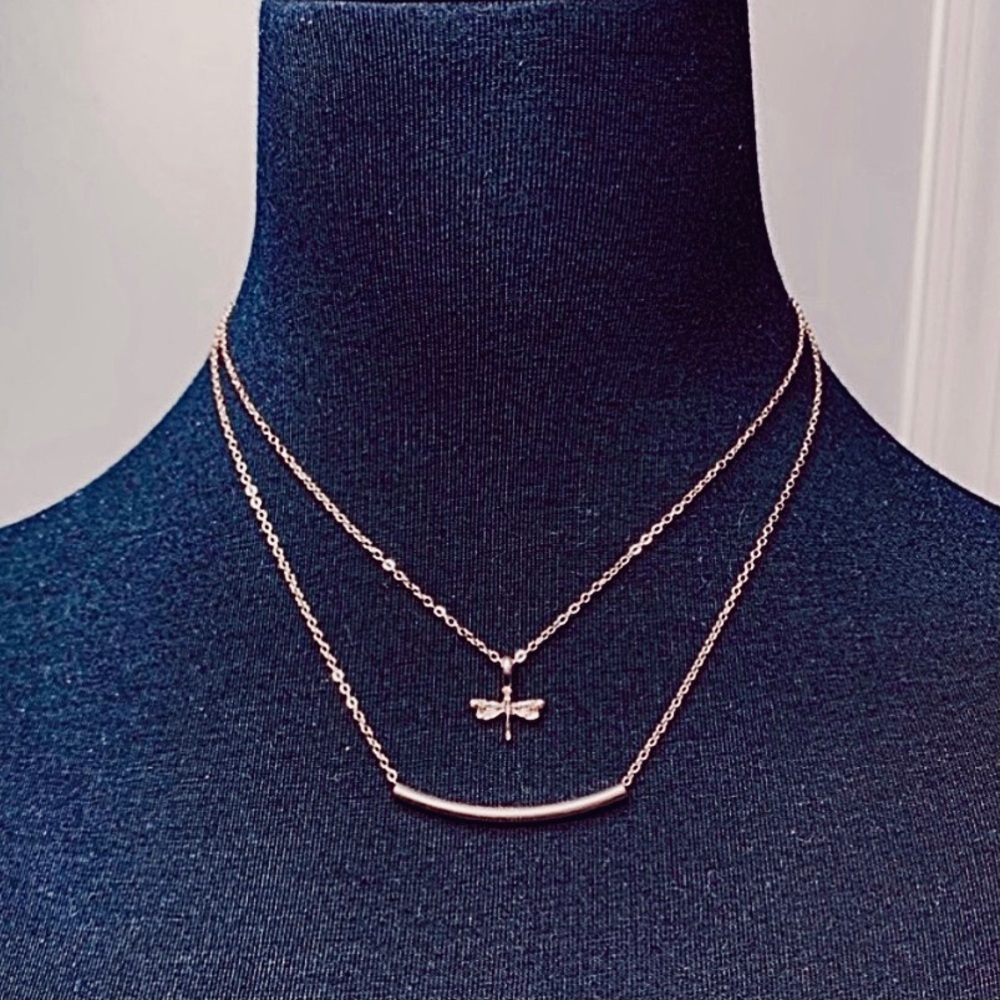 Dragon Fly Necklace adjustable length Friendship Necklace Boho Gift - Picture 4 of 4